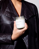 Leather Jacket Minimalist Candle